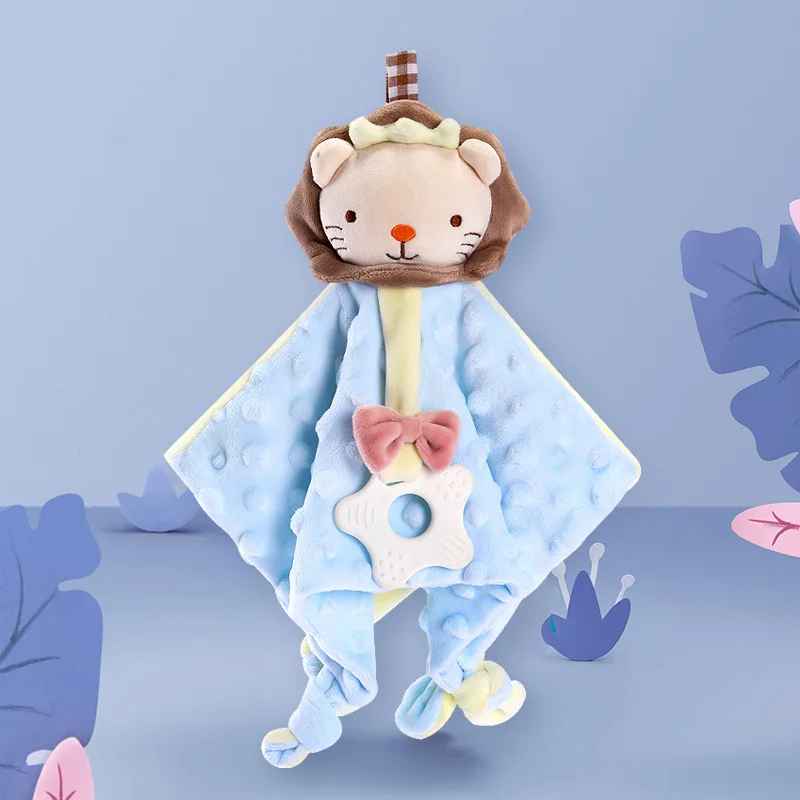 doudou tete de lion bleu