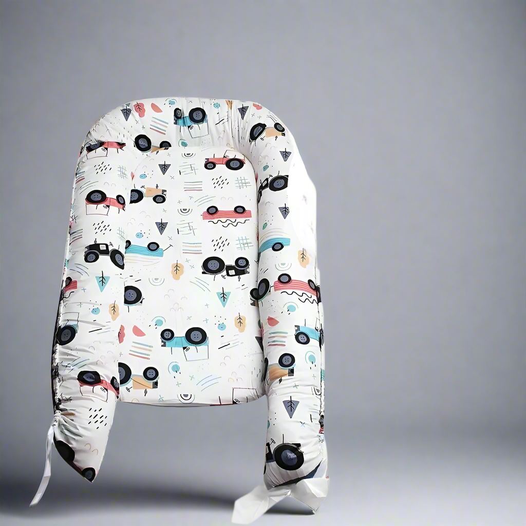 nid d'ange bebe blanc voiture
