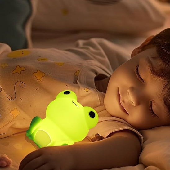 veilleuse bebe grenouille calin enfant sommeil
