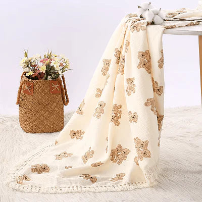 couverture bebe ourson toute saison