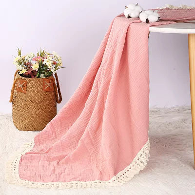 couverture bebe rose fille