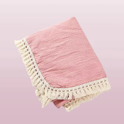 couverture bebe rose toute saison
