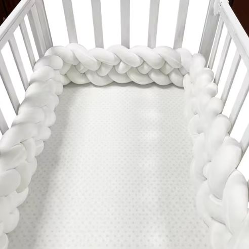tour de lit bébé sommeil blanc