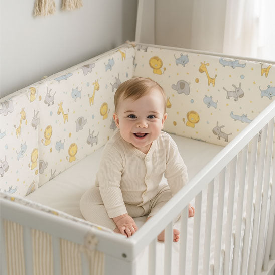 tour de lit bebe sourire bebe