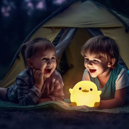 veilleus bebe canard sourire fille garcon