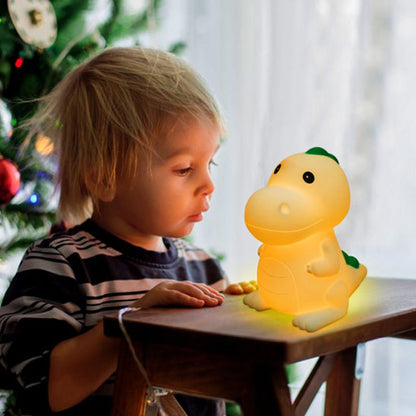 veilleuse bebe dinosaure regard enfant