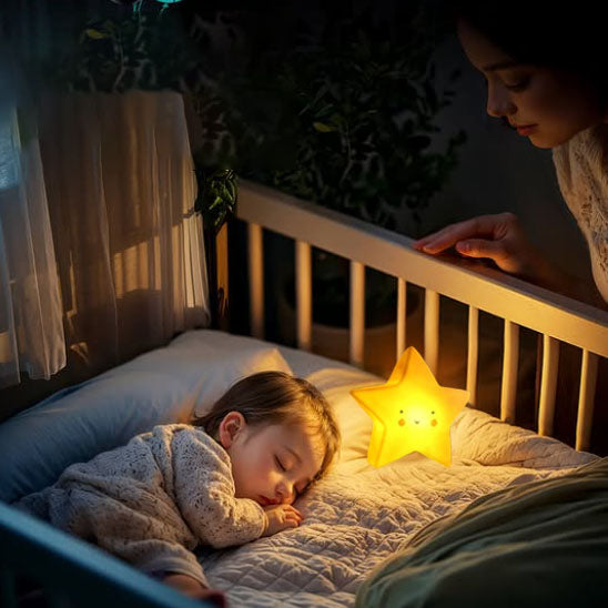 veilleuse bebe etoile lit enfant chambre maman