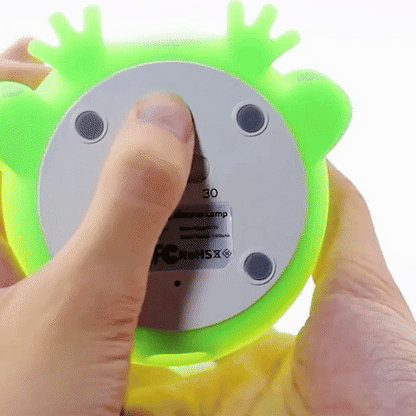 veilleuse bebe grenouille tacile