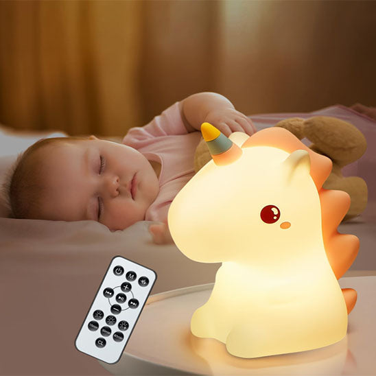 veilleuse bebe licorne avec sa  telecommande