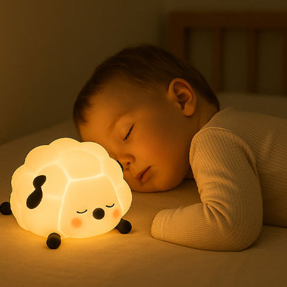 veilleuse bebe petit mouton enfant qui dort